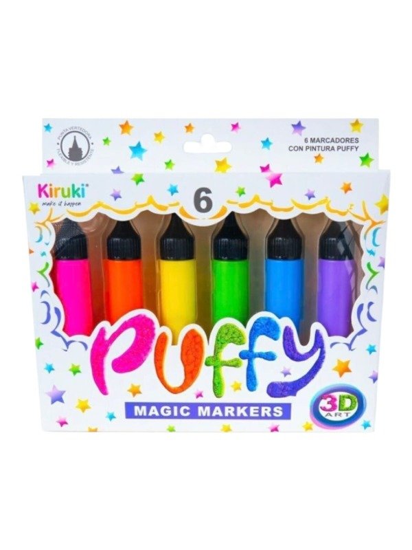 Producto - Set De Pintura Relieve Kiruki X6 Puffy