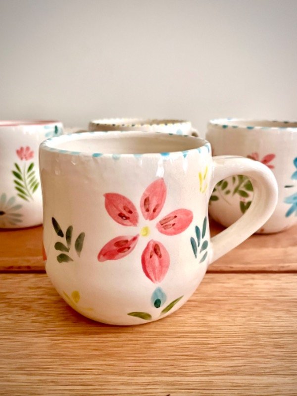 Producto - Mug flor rosada