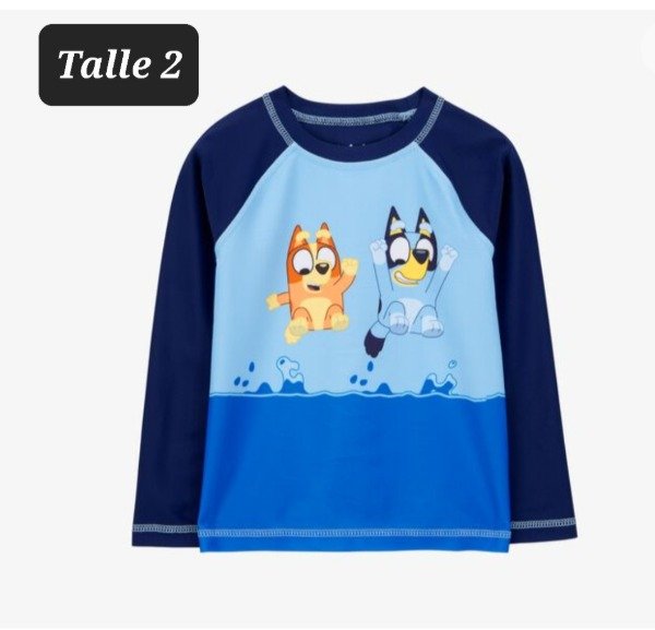 Producto - Remera uv carters talle 2 bluey