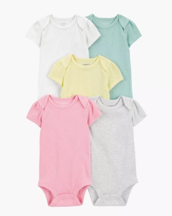 Producto - Carter's. Pack de bodies lisos waffle