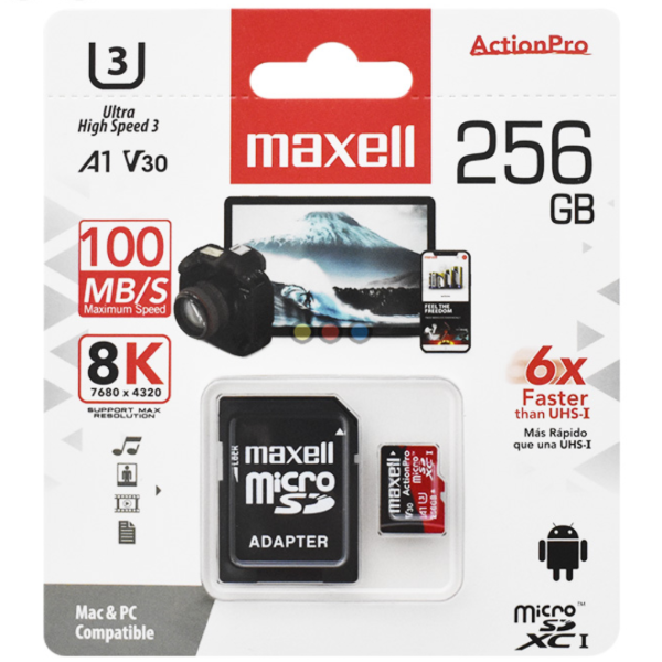 Producto - tarjeta memoria sd 256 maxell
