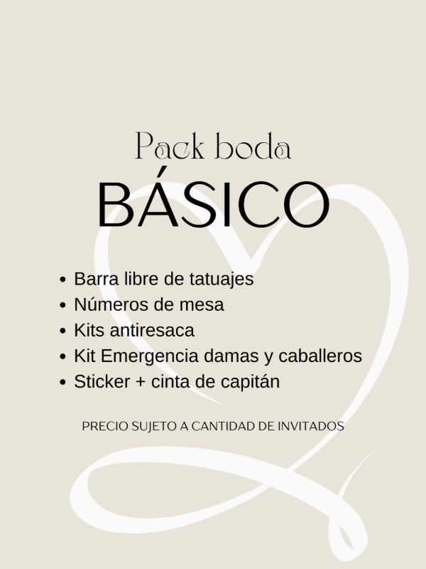 Producto - PACK BÁSICO - BODAS