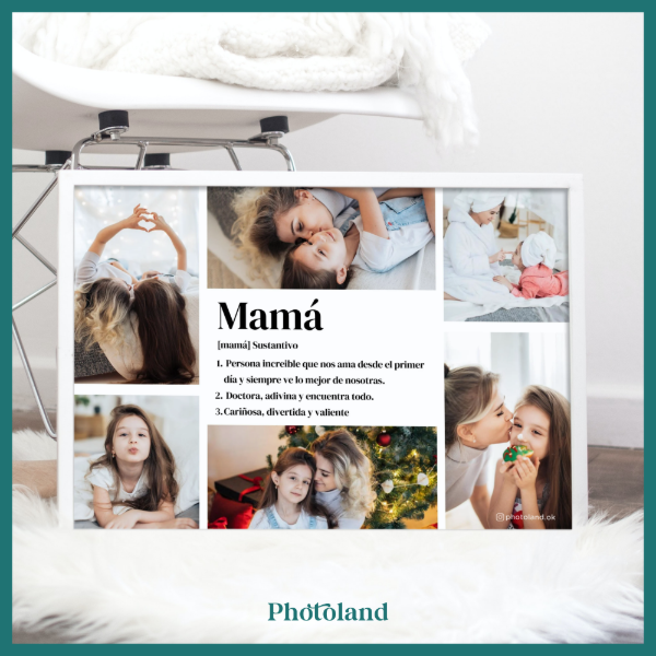 Producto - Collage con significado MAMÁ más portarretrato