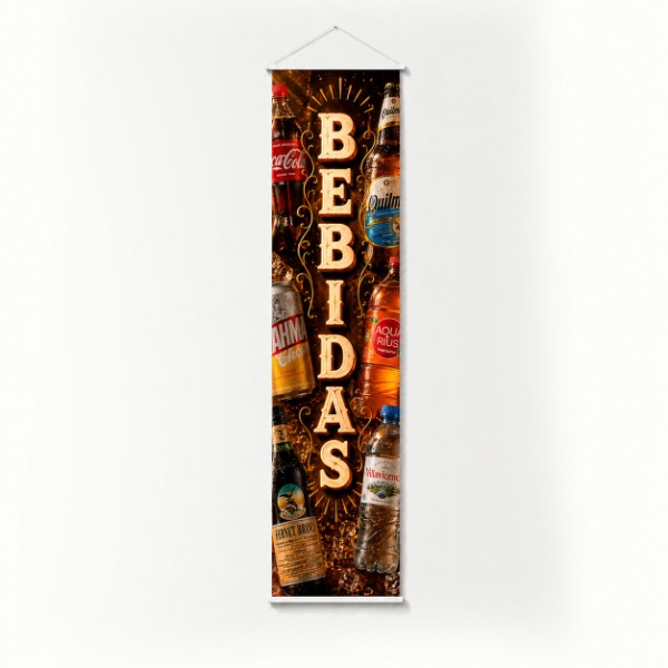 Producto - Lona Banner Bebidas 100x25cm