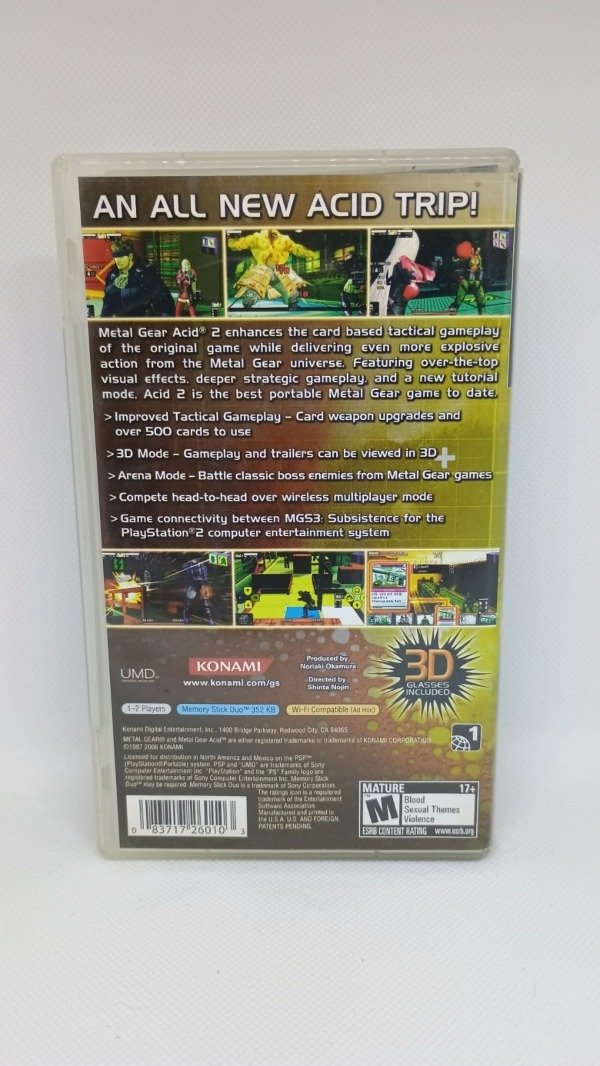 Producto - Metal Gear Solid: Ac!d 2 (Completo con visor 3D) - 2