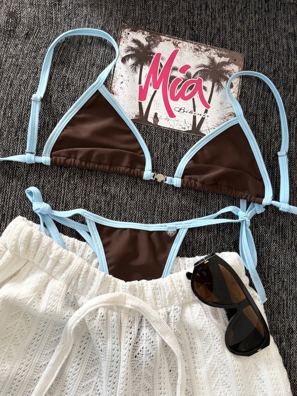 Producto - Bikini Alison chocolate/crema