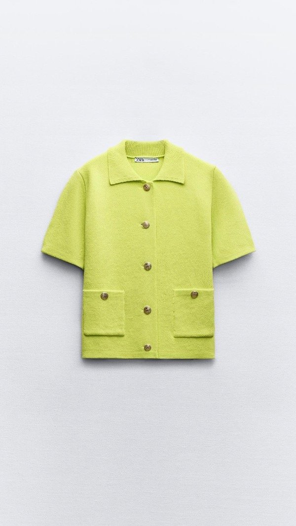 Producto - Cárdigan lima manga corta Zara - 4