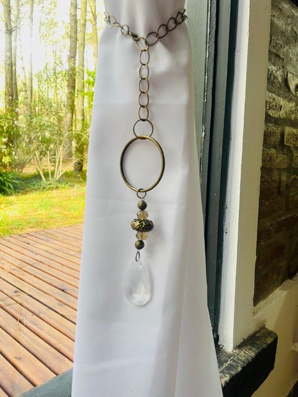 Producto - Sujeta cortina almendra BRONCE