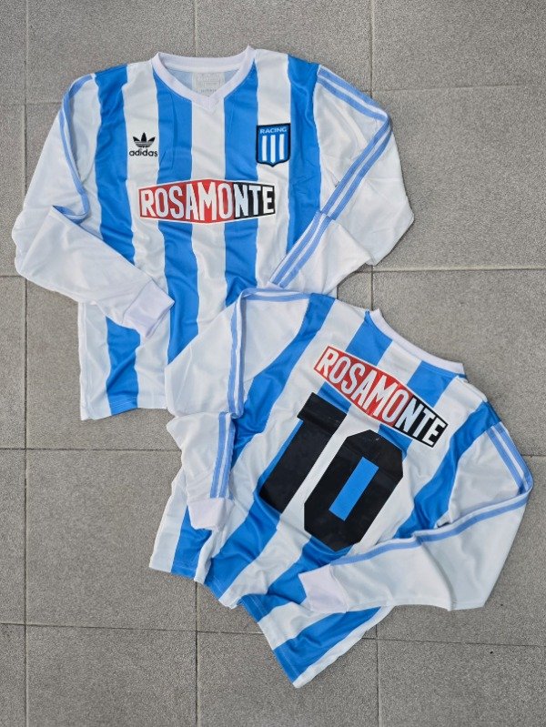 Producto - Camiseta Racing Club Titular Retro 1991 Mangas Largas
