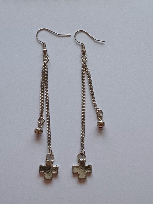 Producto - Aro cadena cruz