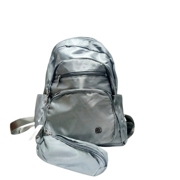 Producto - Mochila DYF 4 cierres gris 1128