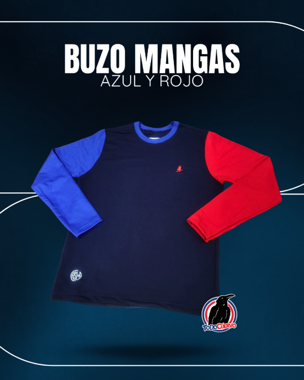 Producto - BUZO SAN LORENZO MANGA BICOLOR