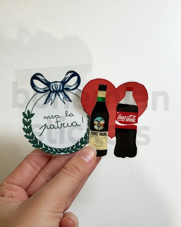 Producto - Sticker DTF UV x2 VIVA LA PATRIA - Argentina