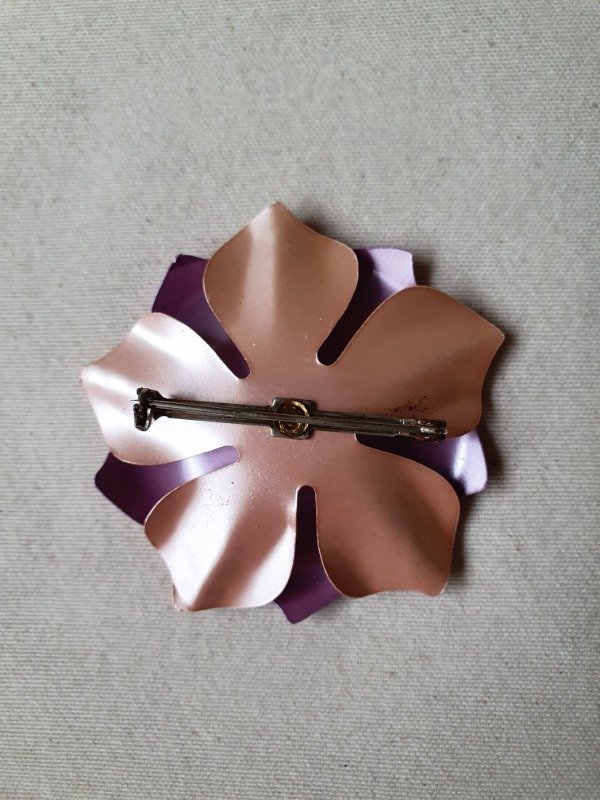Producto - Broche Flower Power Malva - 5
