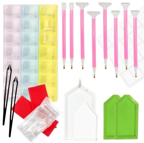 Producto - KIT HERRAMIENTAS DIAMOND PAINTING BASICO