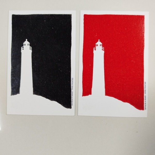 Producto - Postal Faro xilo