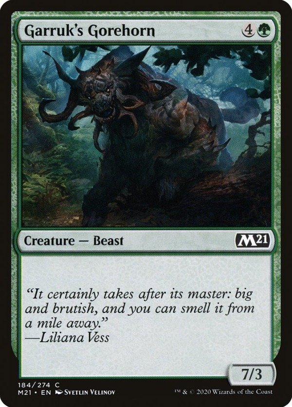 Producto - Garruk's Gorehorn  Core Set 2021
