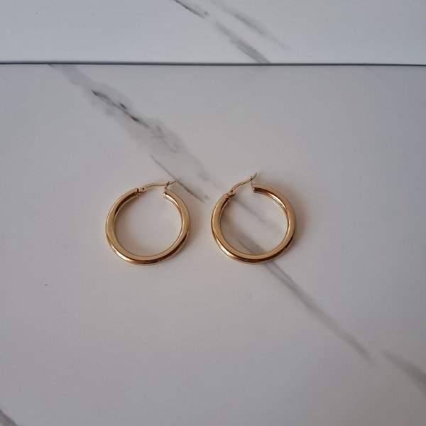 Producto - AROS FILIPINAS 3,5 CM AC. DORADO