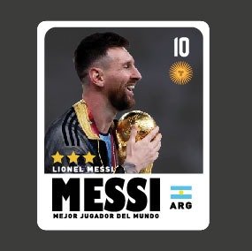 Producto - Messi, carta 153