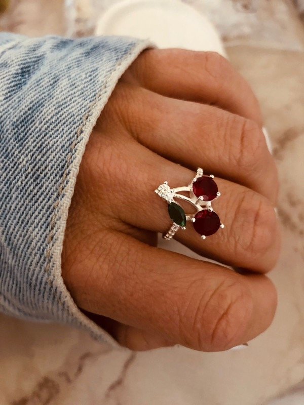 Producto - Anillo Cherry XL micropave Plata 925
