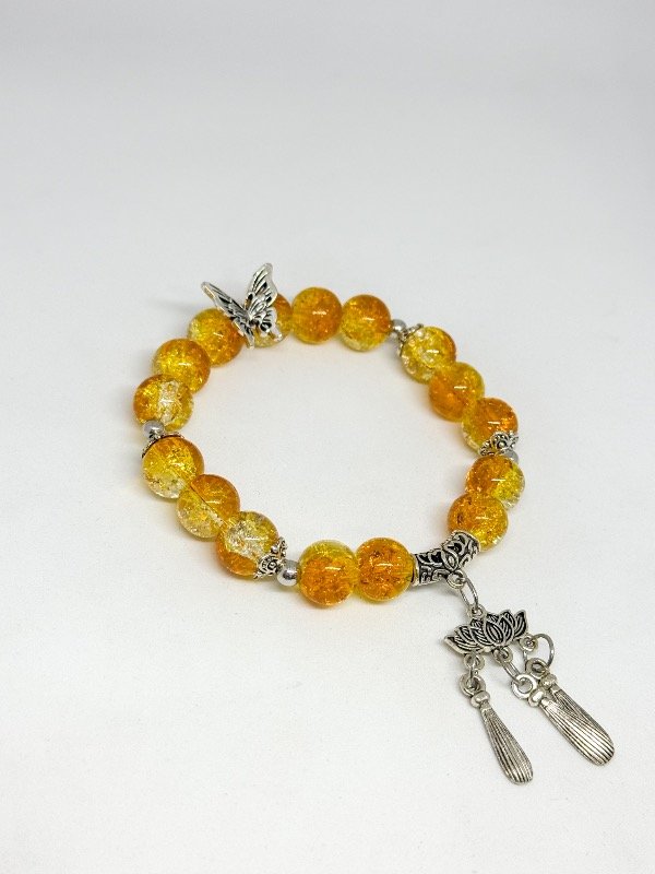 Producto - Pulsera elástica cristal ámbar