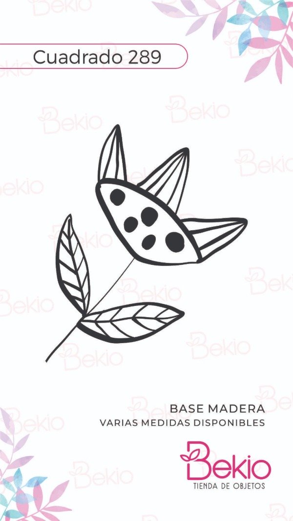 Producto - Sello Cuadrado 289 - Flor