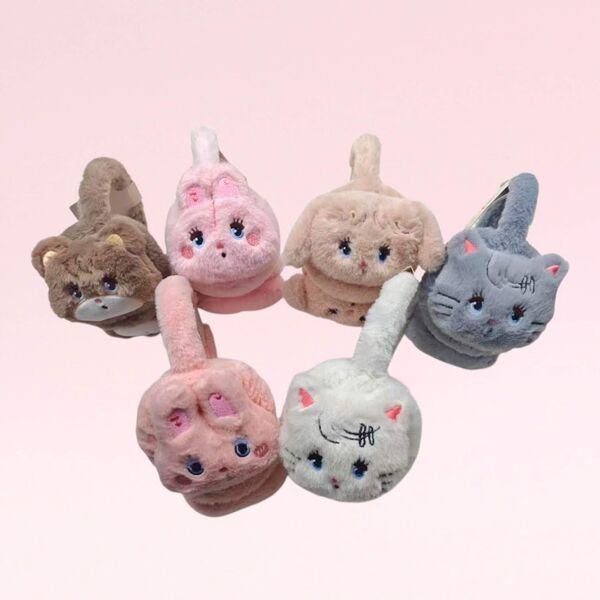 Producto - Orejeras Animadas Peludas Cálidas Regalo para Invierno