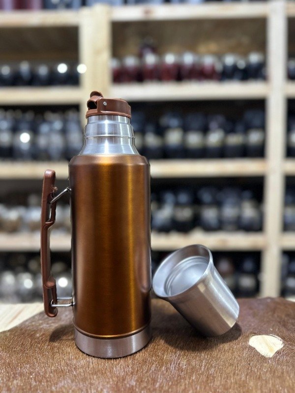 Producto - Termo System 1.2L con manija pico system y tapa mate color cobre