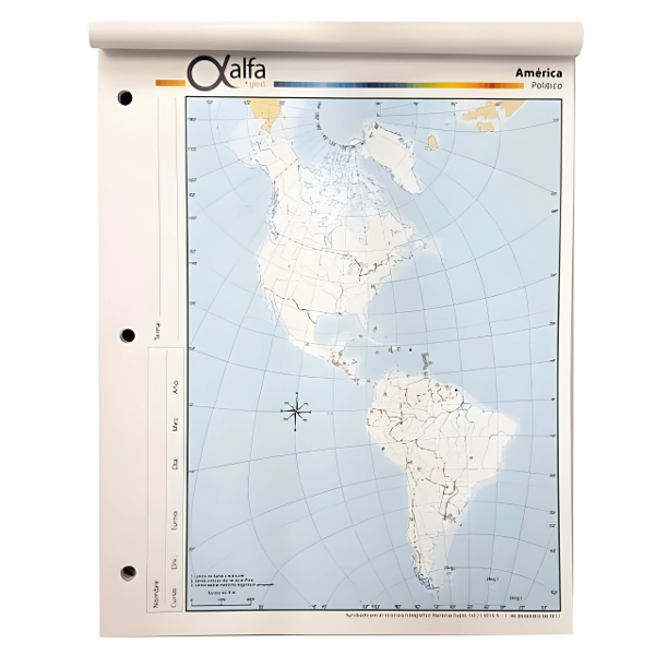 Producto - MAPA LAPRIDA N3 AMERICA POLITICO
