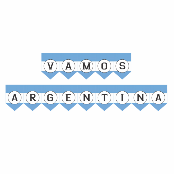 Producto - BANDERÍN VAMOS ARGENTINA