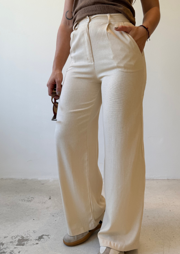 Producto - Pantalón ALICANTE - Lino natural
