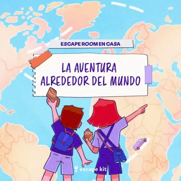 Producto - La Aventura Alrededor Del Mundo - Sala Escape Room En Casa (6-10 años)