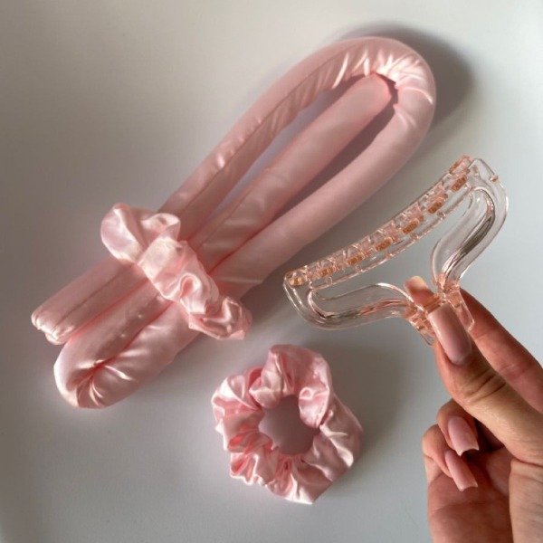 Producto - Kit 5 piezas Rizador Ondas Sin Calor + Broches + Scrunchies, Antrifriz