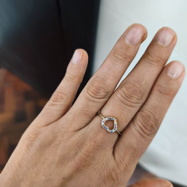 Producto - Anillo corazón calada colores (#789)