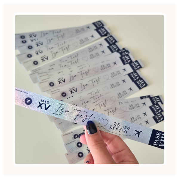 Producto - Pulseras en papel holográfico x 25 unid - 0