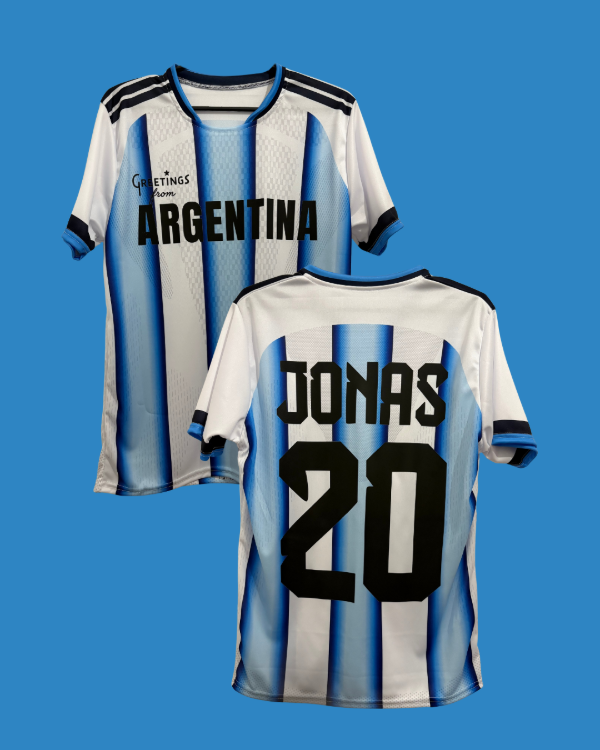 Camiseta Argentina Jonas - Jonas Brothers (Doble Estampa)