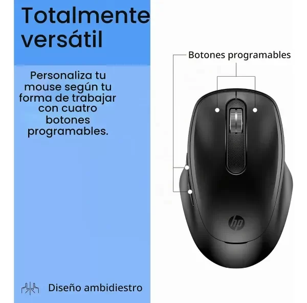 Producto - Mouse Hp 510 Inalámbrico 4000 Dpi Confort Carga Ultra Rapida - 4