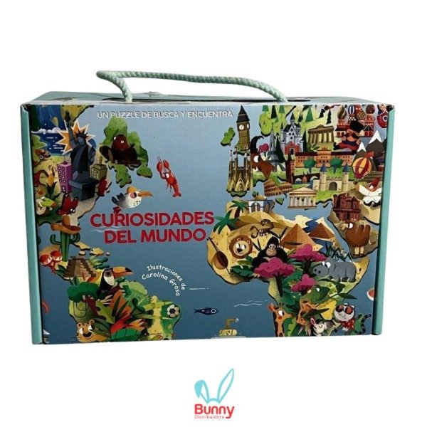 Producto - CURIOSIDADES DEL MUNDO BOX SET PUZZLE + LIBRO