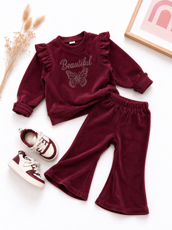 Producto - CONJUNTO LOVELY BORDO (BUZO + PANTALÓN OXFORD)