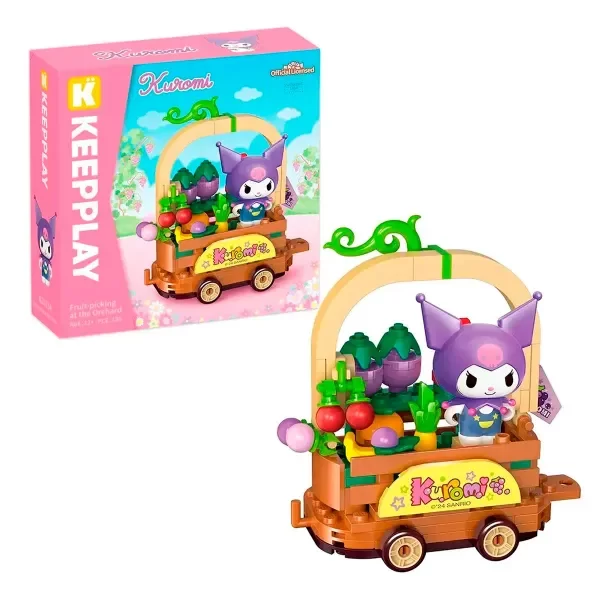 Producto - Hello Kitty And Friends Carrito de Verano Series Kuromi Fruit-Picking Para Armar