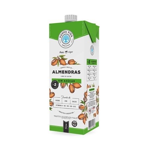Producto - Pampa Vida Bebida de Almendras sin azúcar x 1L