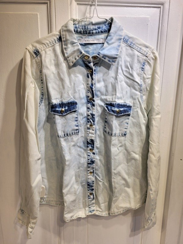 Producto - Camisa MARIA CHER de jean nevada Talle 1 - PRECIO: 48X