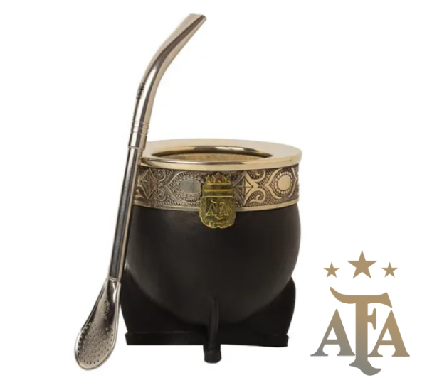 Producto - Mate Imperial AFA - Argentina Campeón 3 Estrellas Premium con Bombilla