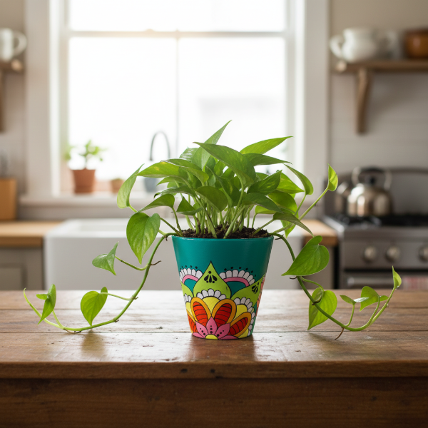 Producto - MACETA DE BARRO LIS - AQUA