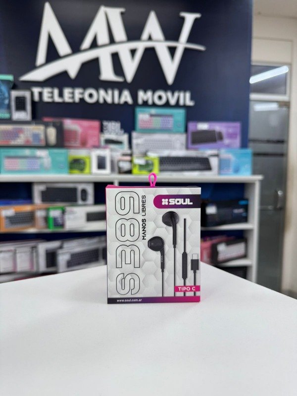 Producto - Manos Libres Stereo S389 TYPE-C C/Corte Soul MLS-S389T - 1
