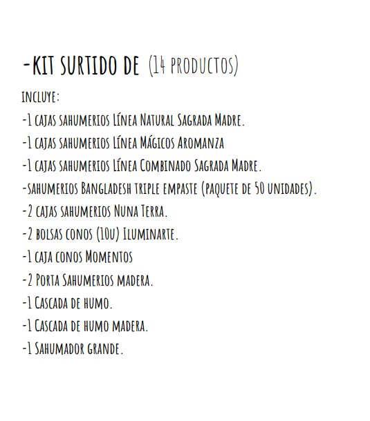 Producto - Kit Surtido 1
