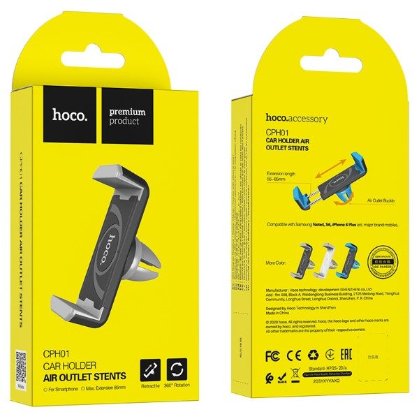 Producto - HOCO - Holder Auto CPH01 Mobile  Air Outlet - 0