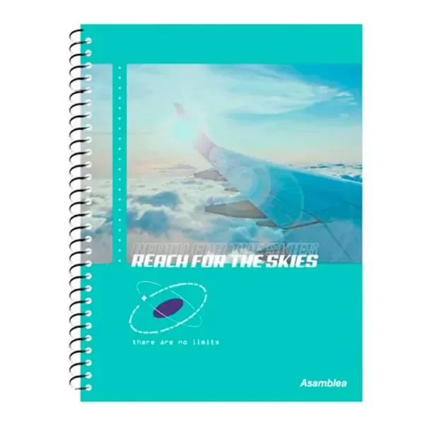 Producto - Cuaderno Universitario Espiral A4 Asamblea Rayado 80H Verde Agua
