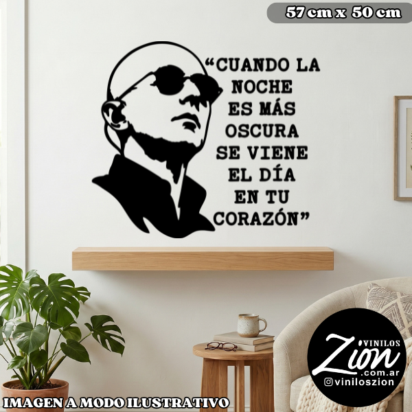 Producto - Vinilo Cuando la noche es mas oscura se viene el dia en tu corazon Frese Indio