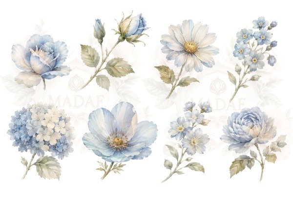 Producto - TRANSFER GLITTER A4 FLORES 02